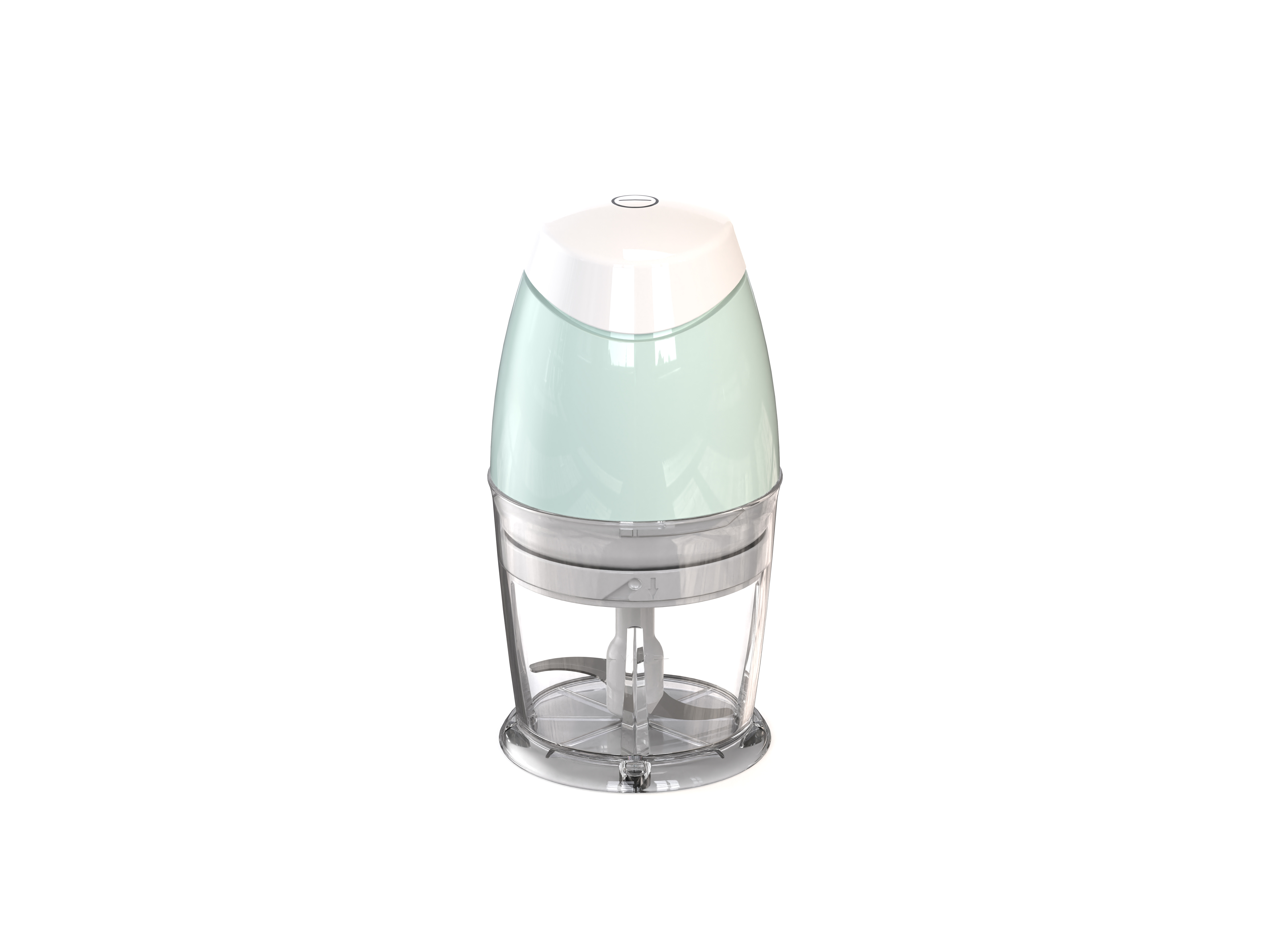 Mini Food Chopper GM-6090AI Light Green and white